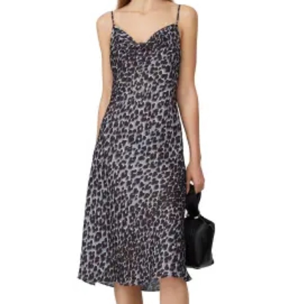 PAIGE
Giovanna Dress
NWT 
Animal print 
Sleeveless 
Sz. Small blue ice leopard